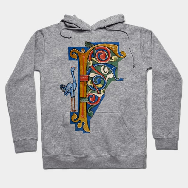 Illuminated Initial F Hoodie by Artimaeus